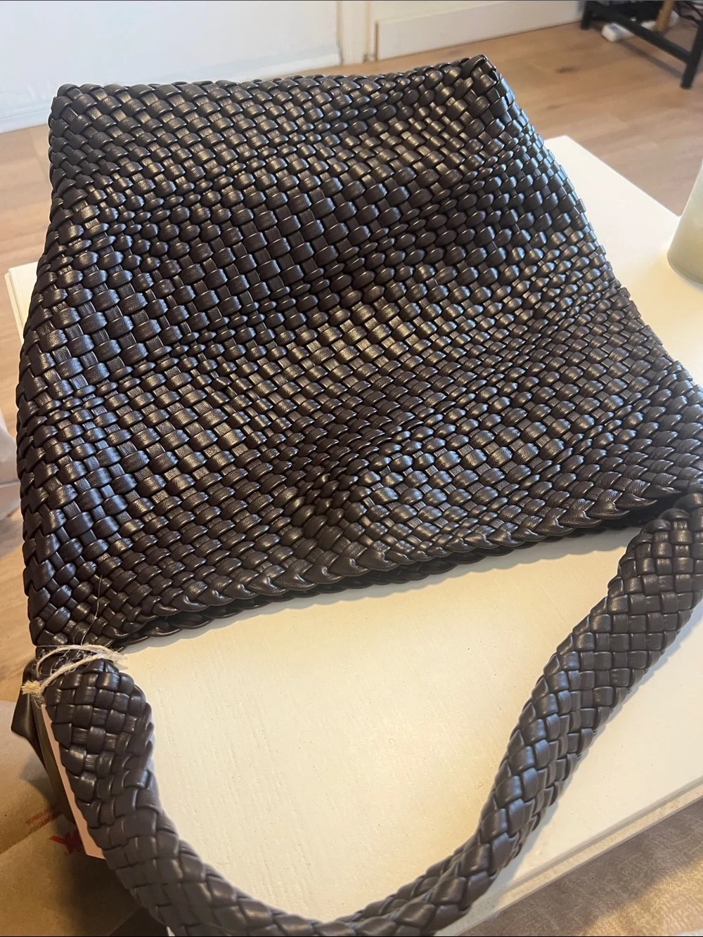 Woven Black Hobo Shoulder Bag — Sleek Everyday Carry